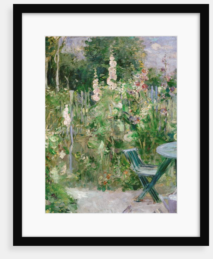 Hollyhocks, 1884 by Berthe Morisot