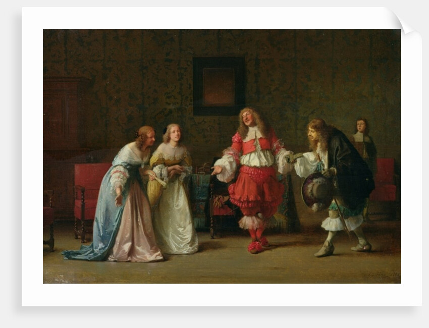 Mascarille Presenting Jodelet to Cathos and Madelon, 1865 by Jean Hegesippe Vetter