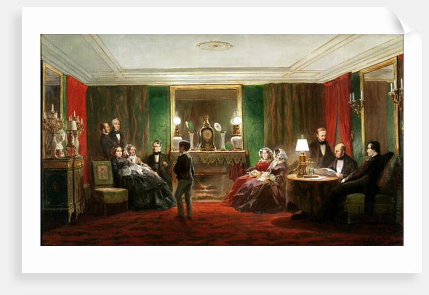 Interior of a Salon on Rue de Gramont, 1858 by Charles Giraud