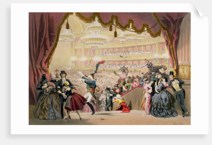 Ball at the Opera by Eugene Charles Francois Guerard