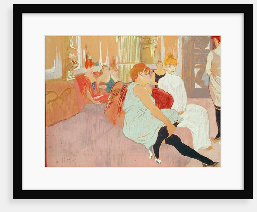 In the Salon at the Rue des Moulins, 1894 by Henri de Toulouse-Lautrec