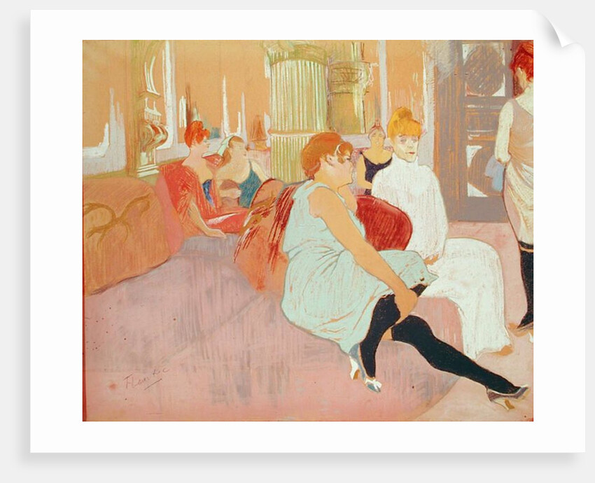 In the Salon at the Rue des Moulins, 1894 by Henri de Toulouse-Lautrec