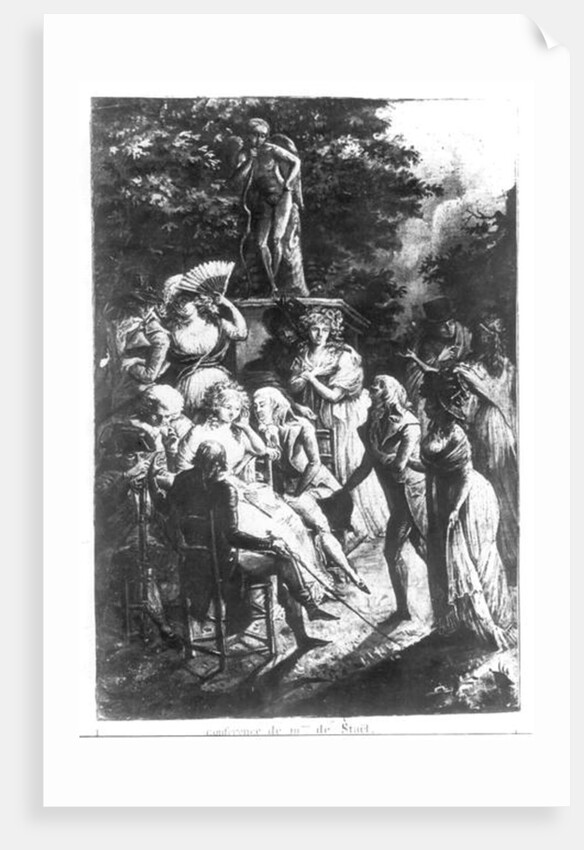 Meeting with Madame de Stael by Philibert Louis Debucourt