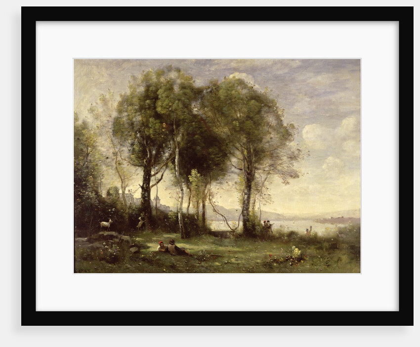 The Goatherds of Castel Gandolfo, 1866 by Jean Baptiste Camille Corot