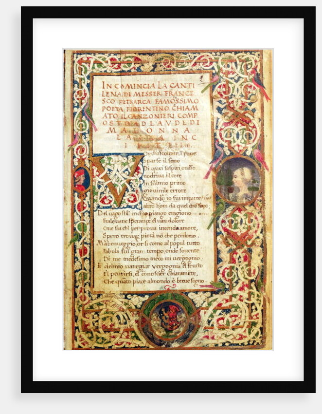 Song in praise of Laure by Italian School