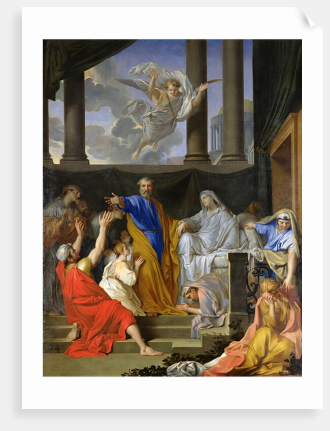 St. Peter Resurrecting the Widow Tabitha, 1652 by Henri Testelin