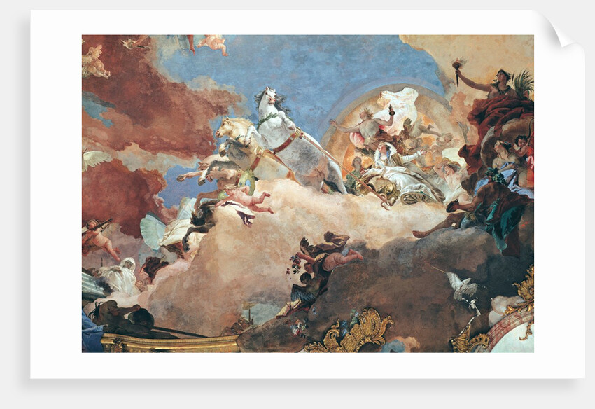 Apollo in his Sun Chariot driving Beatrice I to Frederick I Barbarossa by Giovanni Battista Tiepolo