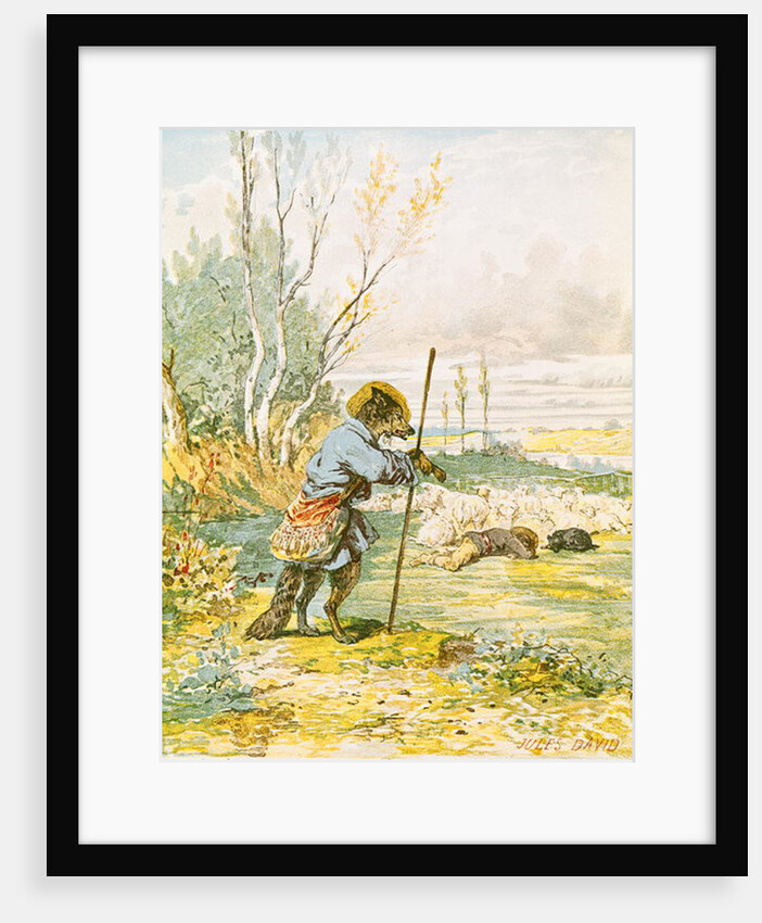 The Wolf as a Shepherd by Jules David