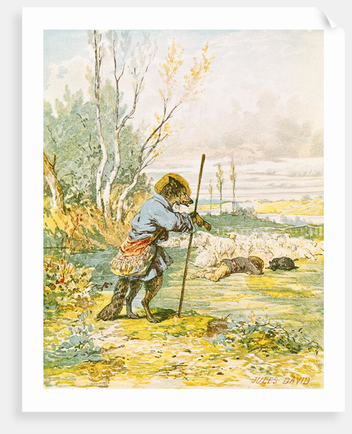 The Wolf as a Shepherd by Jules David