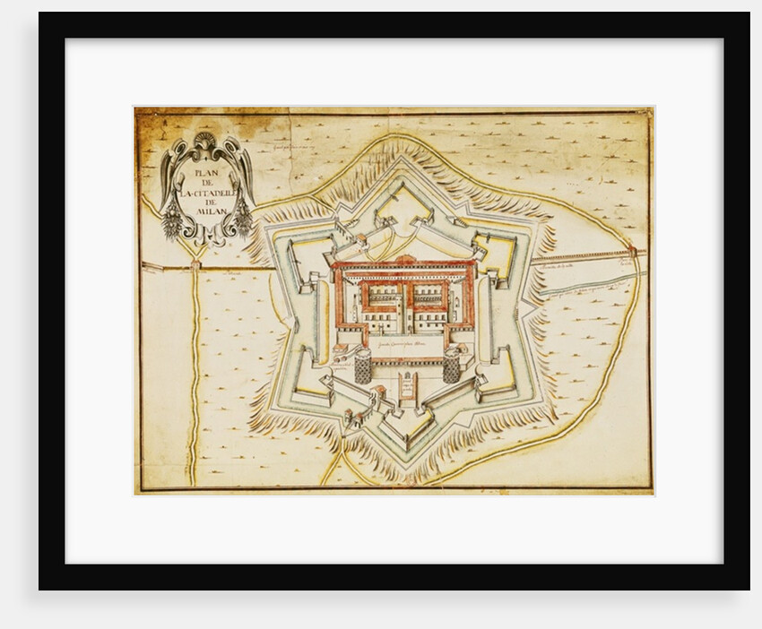 Plan of the citadel of Milan by French School