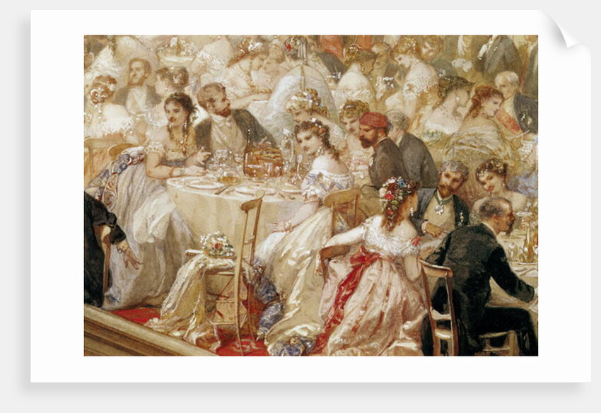 Dinner at the Tuileries, 1867 by Henri Baron