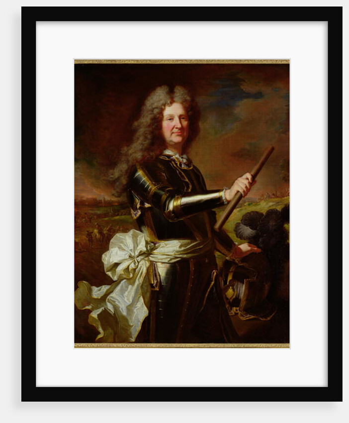 Portrait of Charles-Auguste de Matignon, Comte de Gace, Marechal de France 1691 by Hyacinthe Francois Rigaud