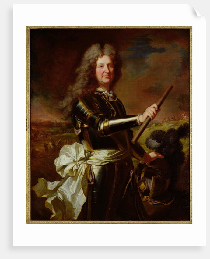 Portrait of Charles-Auguste de Matignon, Comte de Gace, Marechal de France 1691 by Hyacinthe Francois Rigaud
