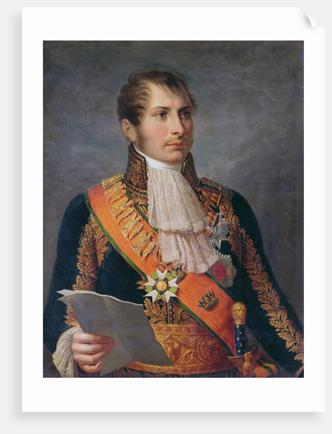 Portrait of Prince Eugene de Beauharnais Viceroy of Italy and Duke of Leuchtenberg, c.1804 by French School