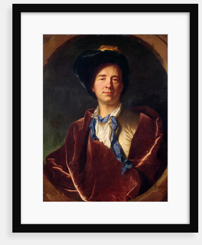 Portrait of Bernard le Bovier de Fontenelle by Hyacinthe Francois Rigaud