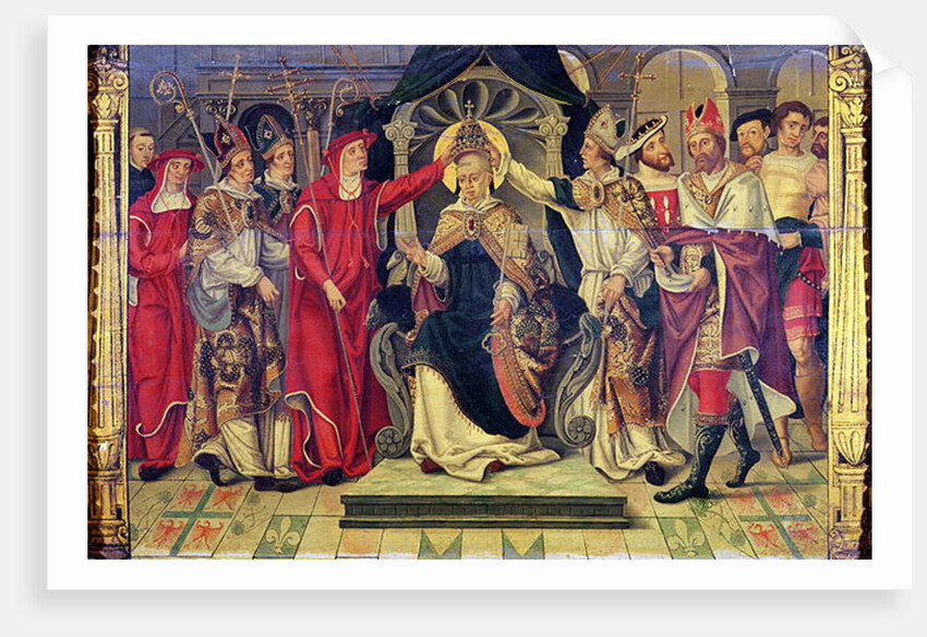Coronation of Pope Celestine V in August 1294 by French School