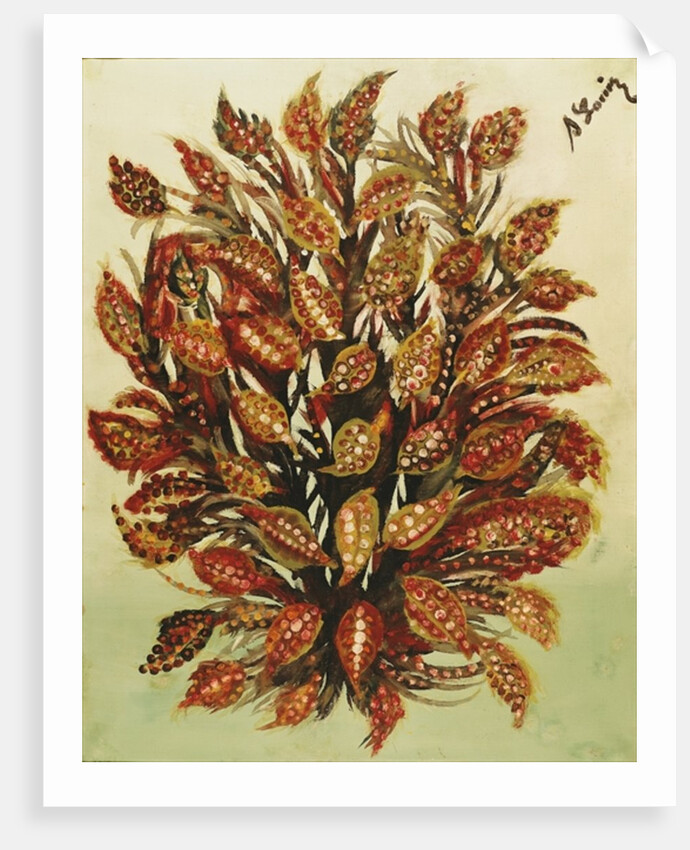 Pomegranate on a Green Background, 1930 by Seraphine (1864-1942) Louis