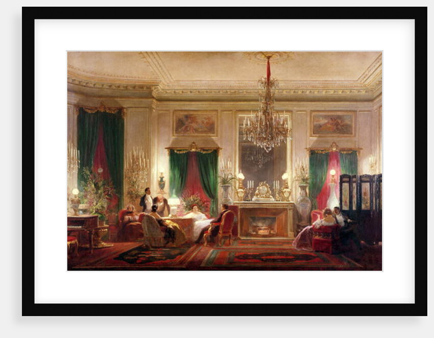 Salon of Princess Mathilde Bonaparte Rue de Courcelles, Paris, 1859 by Charles Giraud