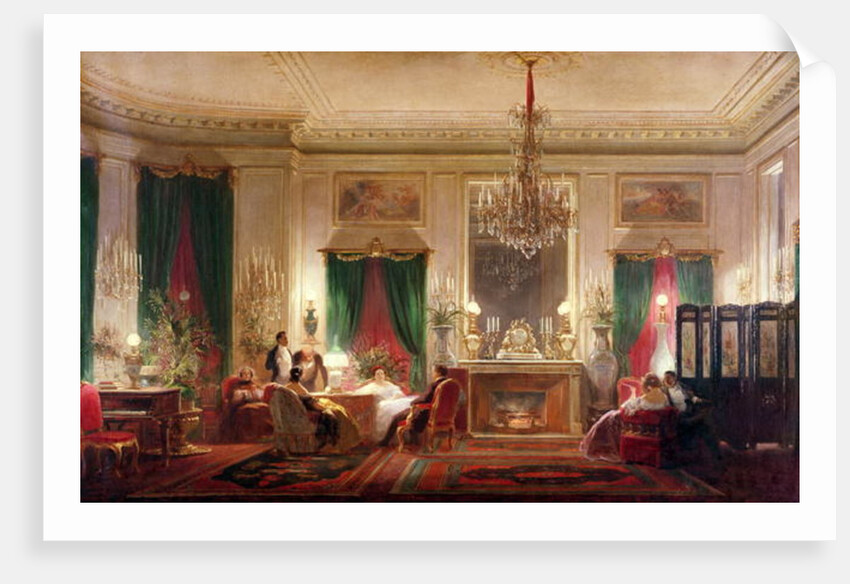 Salon of Princess Mathilde Bonaparte Rue de Courcelles, Paris, 1859 by Charles Giraud