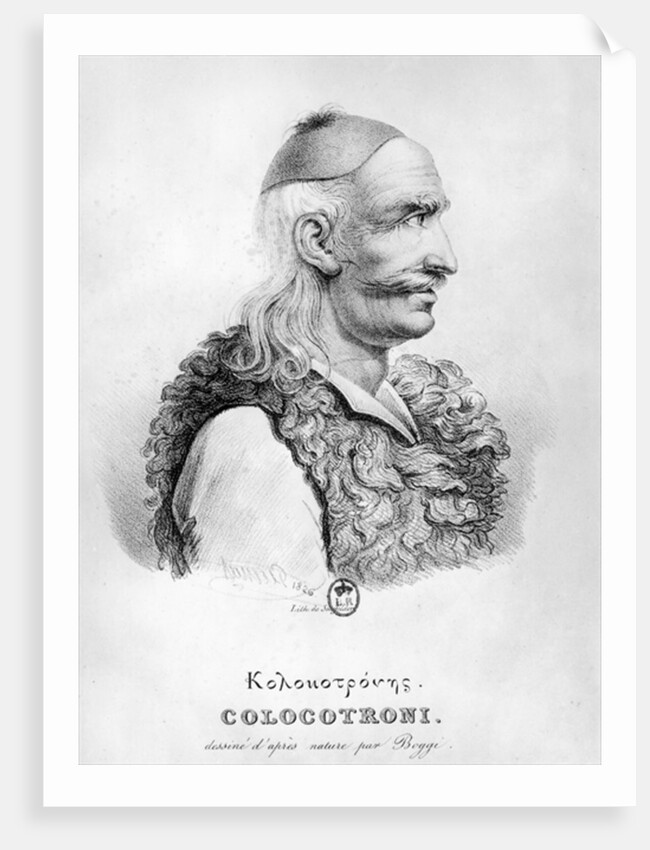 Theodore Kolokotronis engraved by Alois Senefelder 1826 by Giovanni (after) Boggi