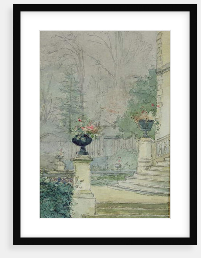 The Steps of Les Fourneaux at Melun by Henri Rouart