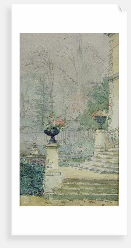 The Steps of Les Fourneaux at Melun by Henri Rouart