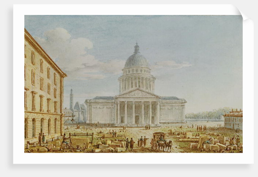 View of the Church of St. Genevieve, the Pantheon, 18th-19th century by Victor Jean Nicolle