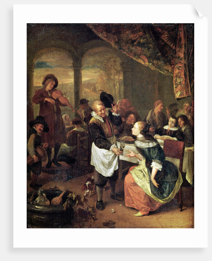 The Gallant Innkeeper by Jan Havicksz. Steen