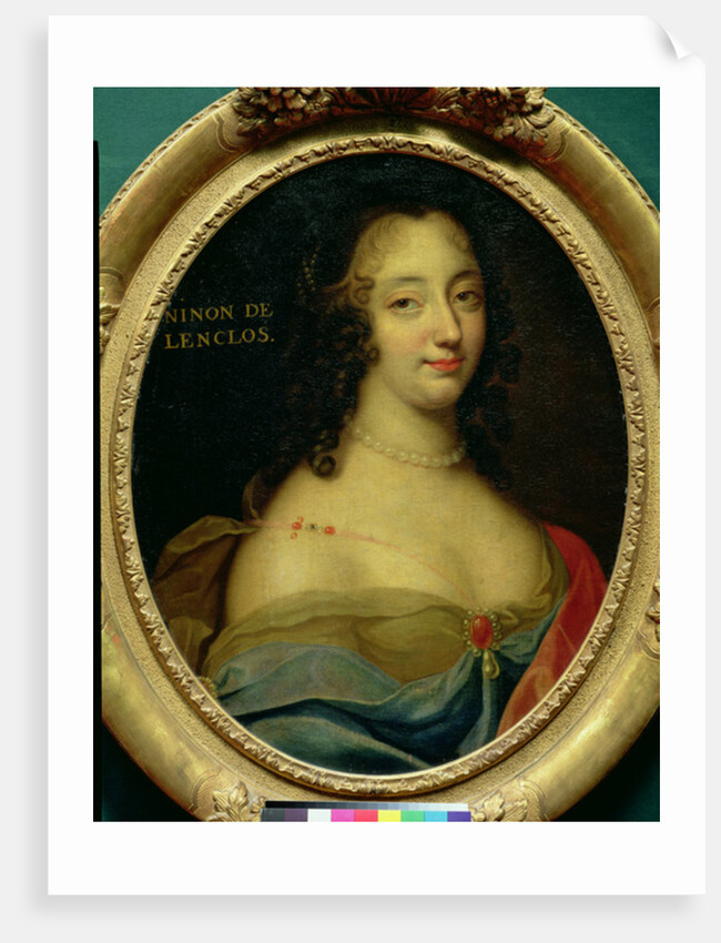 Portrait of Ninon de Lenclos by Louis Ferdinand (attr.to) Elle