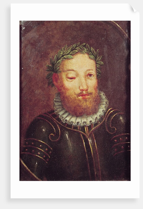 Portrait of Luis Vaz de Camoes 16th-17th century by School Portuguese