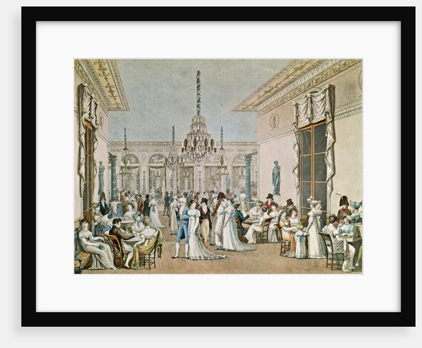 The Cafe Frascati in 1807 by Philibert Louis Debucourt