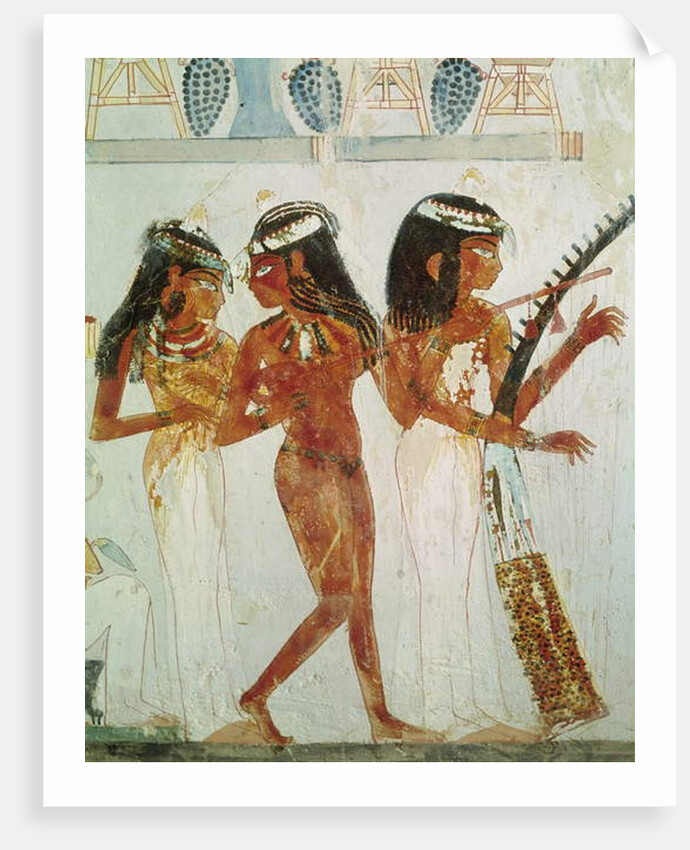 Musicians and a Dancer by Egyptian 18th Dynasty