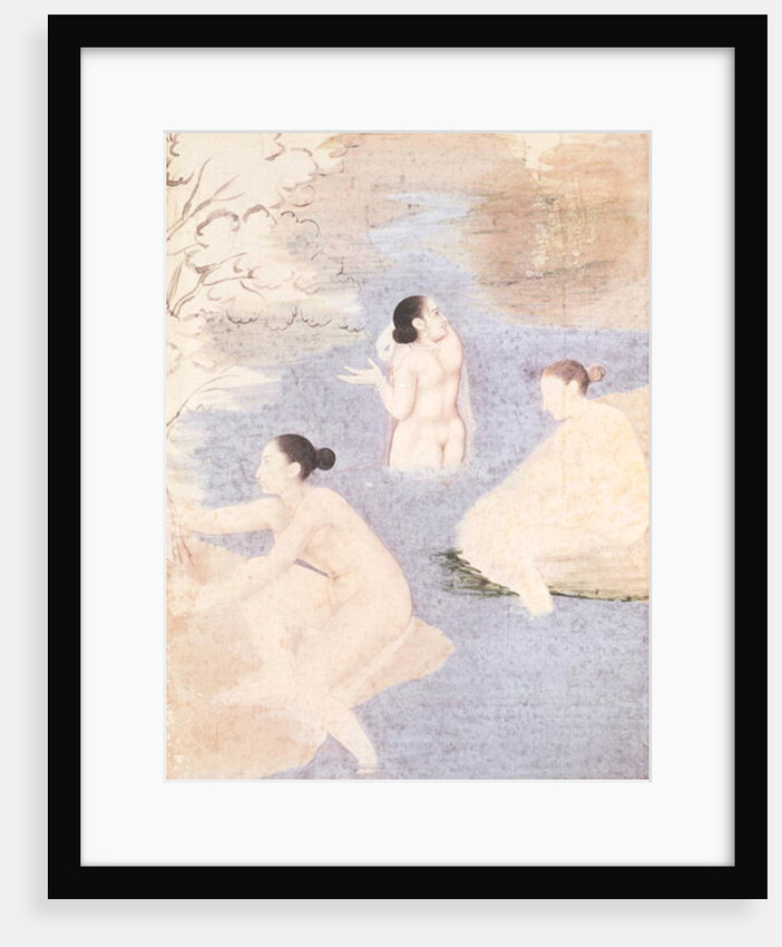 Three Bathers by Indian School