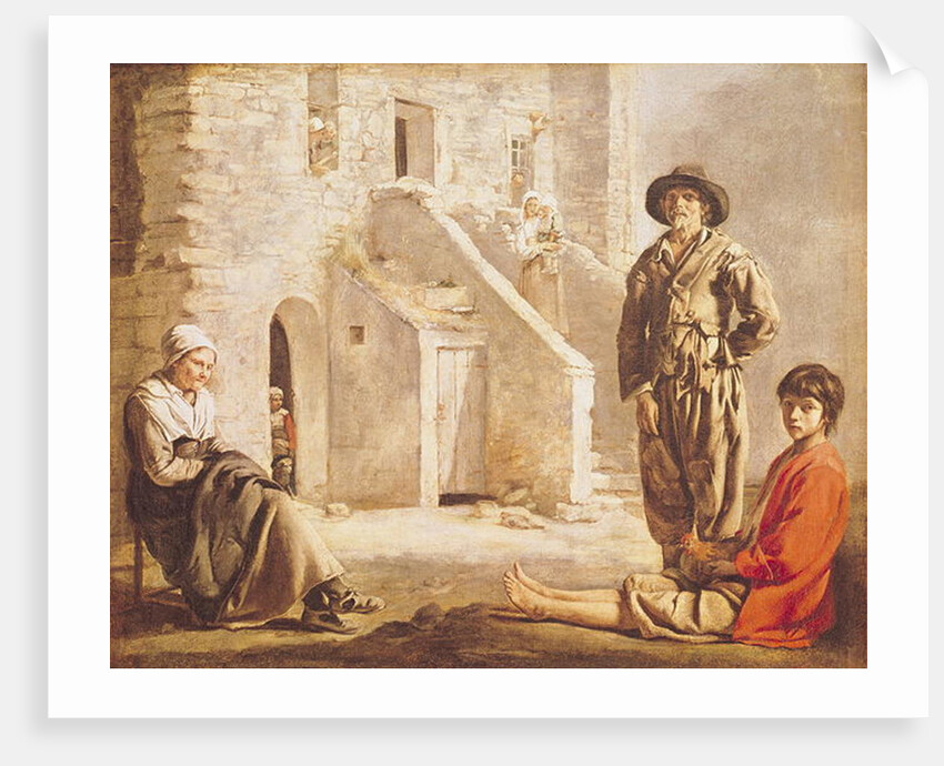Peasants Before their House, c.1641 by Louis Le Nain