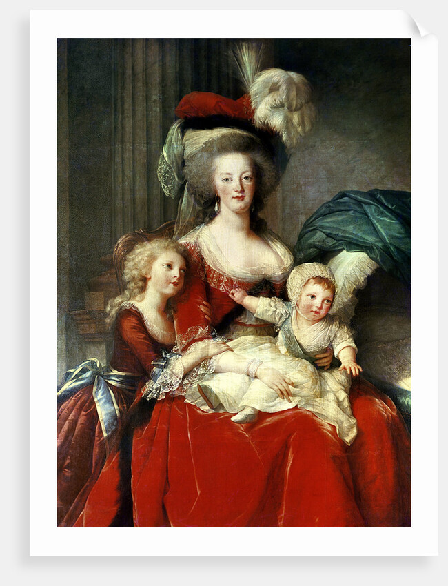 Marie-Antoinette and her Four Children, 1787 by Elisabeth Louise Vigee-Lebrun