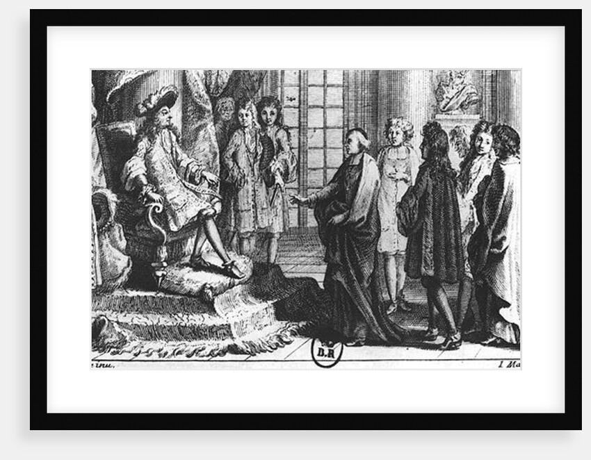 Members of the French Academy presenting the dictionary to Louis XIV in 1694 by Jean-Baptiste Corneille