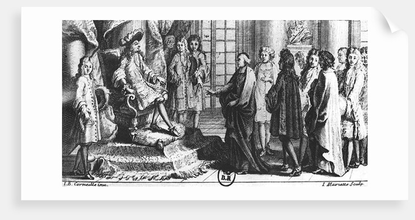 Members of the French Academy presenting the dictionary to Louis XIV in 1694 by Jean-Baptiste Corneille