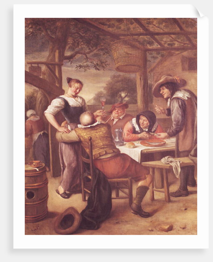 Joyful Company under a Crib by Jan Havicksz. Steen