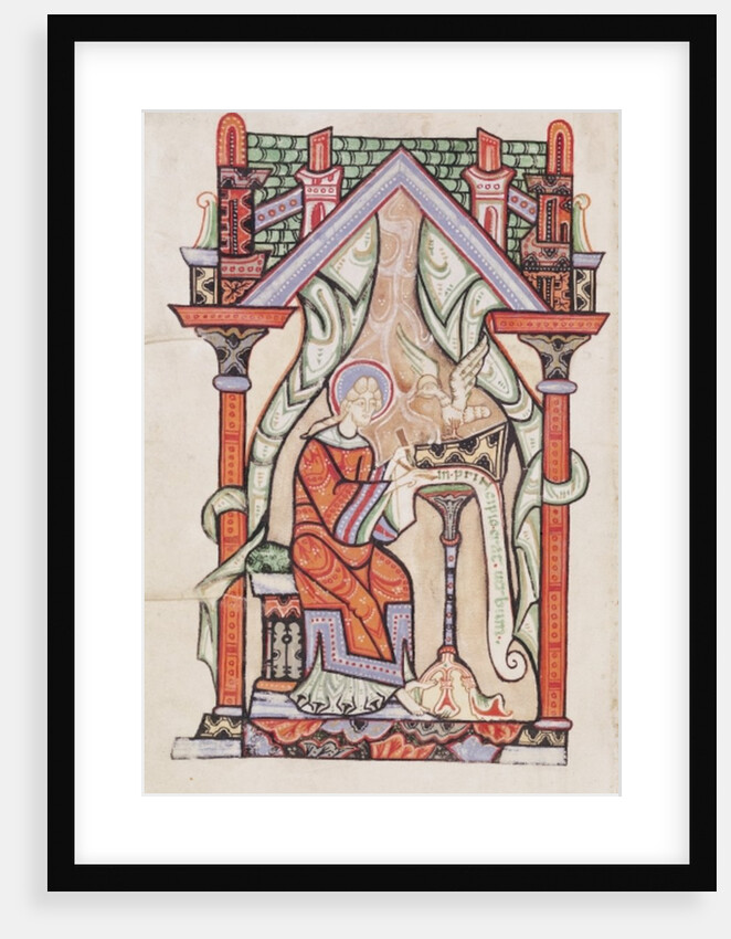 Ms 75 fol.63v St. John the Evangelist by French School