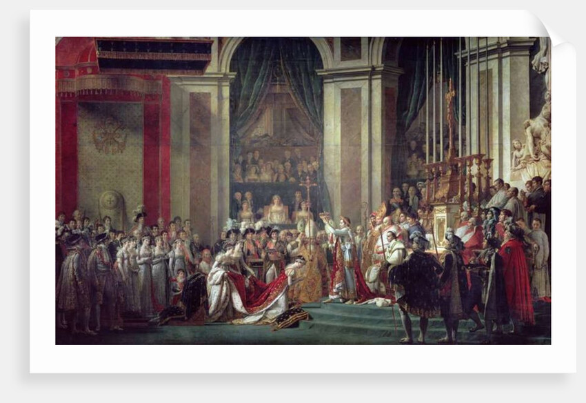 The consecration of the Emperor Napoleon I and Coronation of the Empress Josephine, 1806 by Jacques Louis David