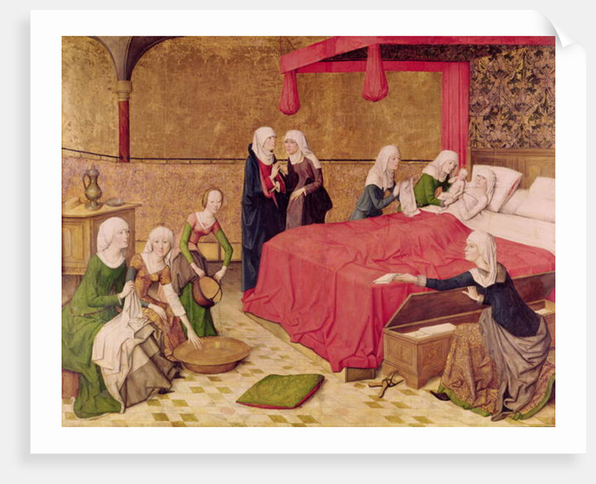 The Birth of the Virgin by Master of the Life of Virgin Mary