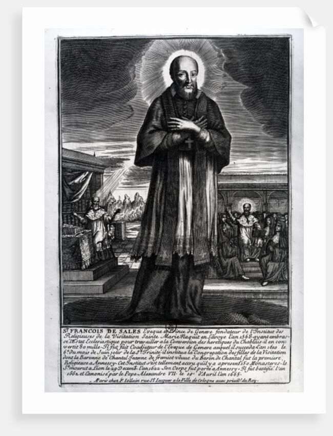 Saint Francois de Sales by French School