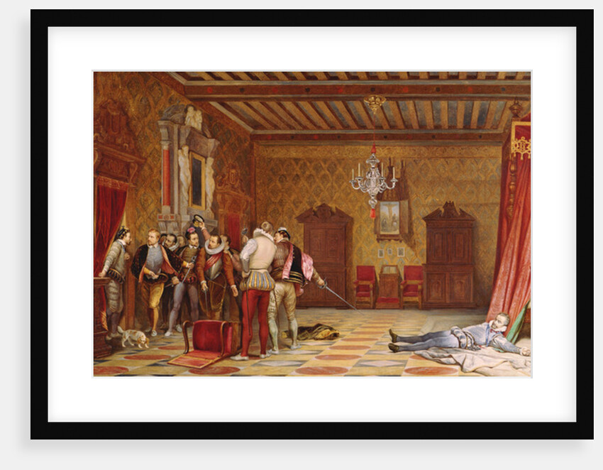 The Assassination of Henri de Lorraine duc de Guise, 1834 by Hippolyte Delaroche
