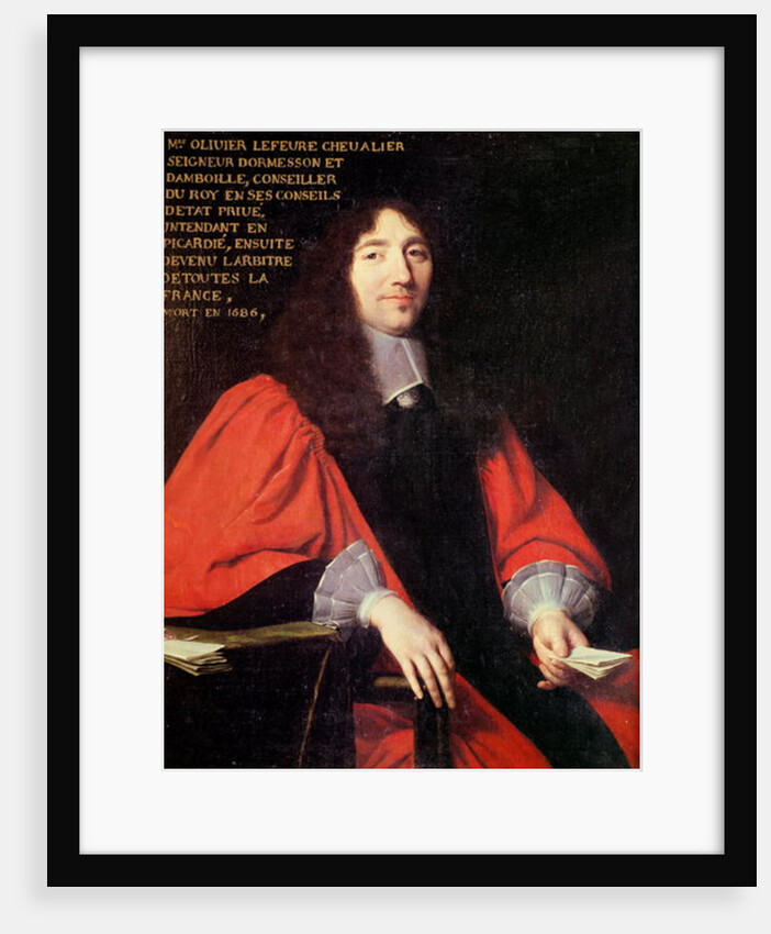 Portrait of Olivier Lefevre by Philippe de Champaigne
