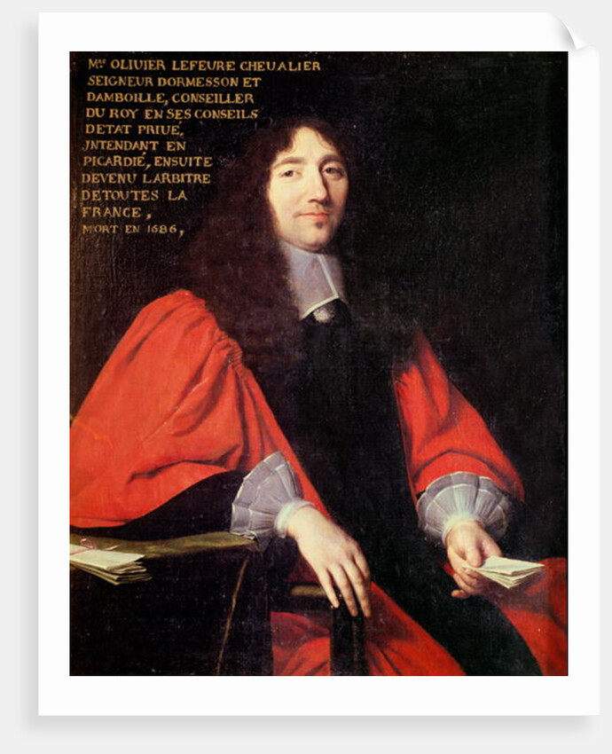 Portrait of Olivier Lefevre by Philippe de Champaigne