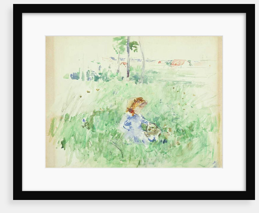 Young Girl Seated on the Lawn, 1882 by Berthe Morisot