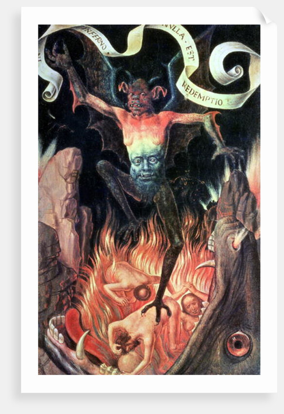 Hell, right hand panel from the Triptych of Earthly Vanity and Divine Salvation, c.1485 by Hans Memling