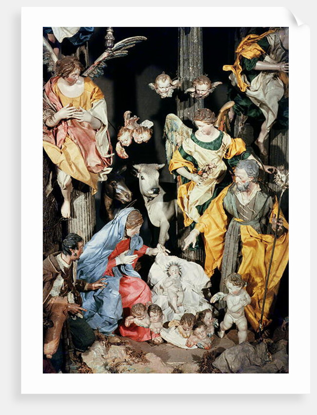 The Nativity, made in Naples by Italian School