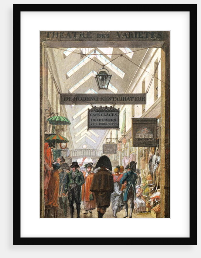 The Passage des Varietes, Paris by French School