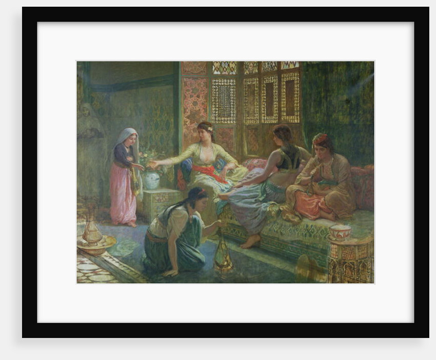 Interior of a Harem, c.1865 by Leon-Auguste-Adolphe Belly